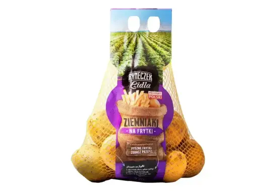 Ziemniaki na frytki z Ryneczku Lidla. Idealne do przygotowania chrupiących frytek. Produkt polski.