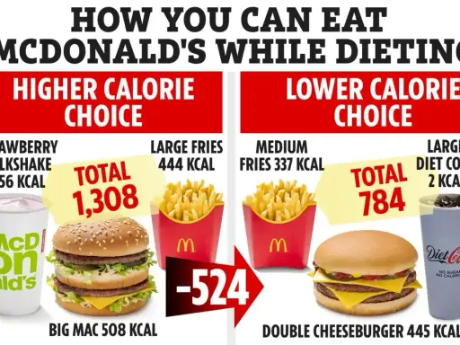 Porównanie posiłków w McDonald's: Big Mac ma 508 kcal, a podwójny cheeseburger 445 kcal. Dowiedz się, ile kcal ma Big Mac w kontekście diety.